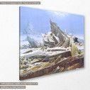 Canvas print  The sea of ice, Caspar D. F, side