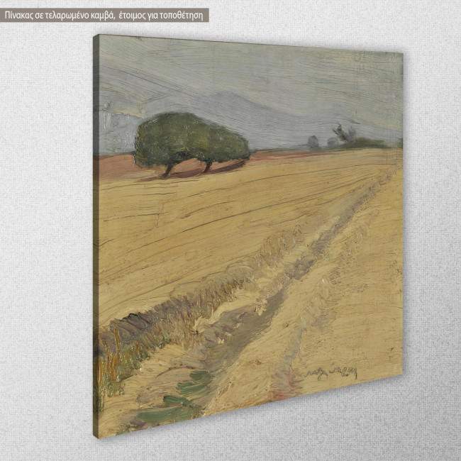 Canvas print  Field with wheat, Litras, side