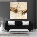 Canvas print  The creation of Adam, Michalangelo