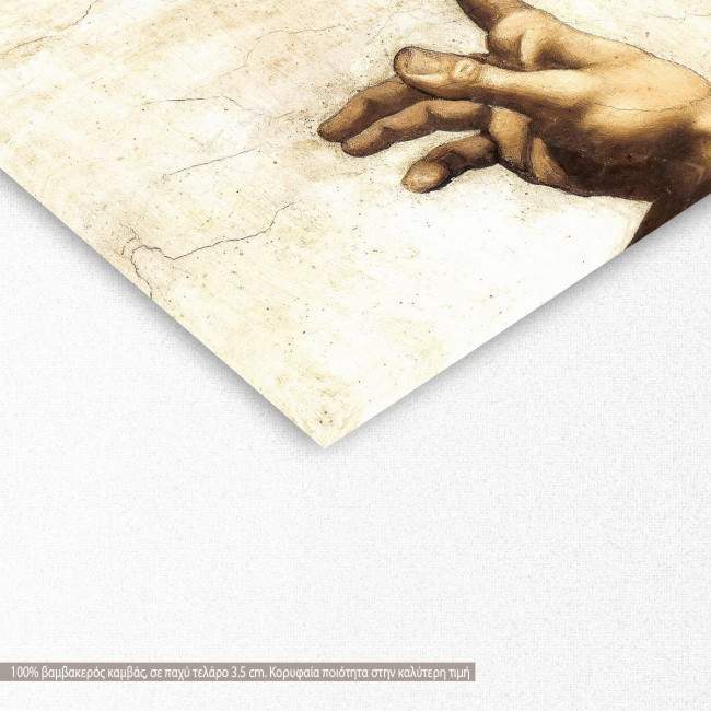 Canvas print  The creation of Adam, Michalangelo, detail