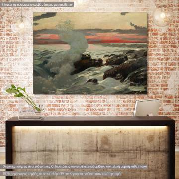 Canvas print  West point, Prout's neck, Homer W