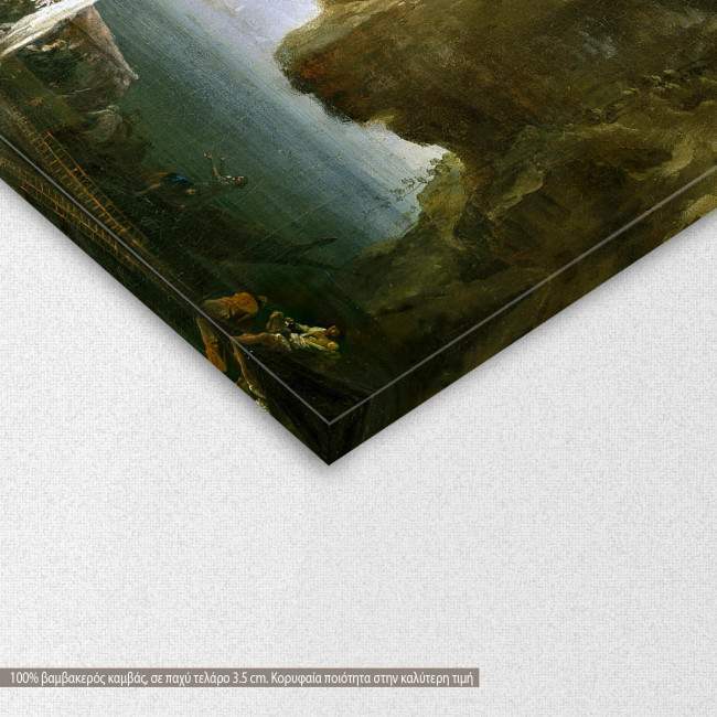 Canvas print  Vista de Sorrento, Vernet C. J, detail