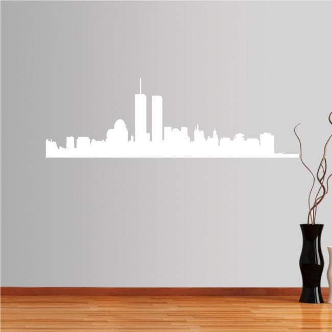 Wall stickers New York, twin towers, outline