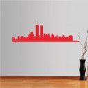 Wall stickers New York, twin towers, outline