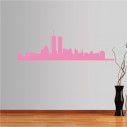 Wall stickers New York, twin towers, outline