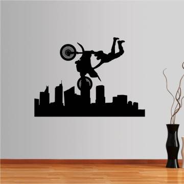 Wall stickers Flying Motorcyclist