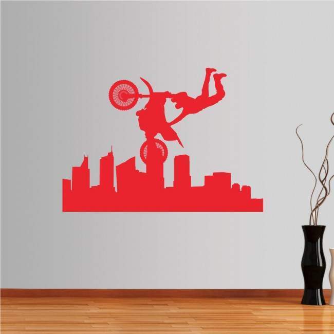 Wall stickers Flying Motorcyclist