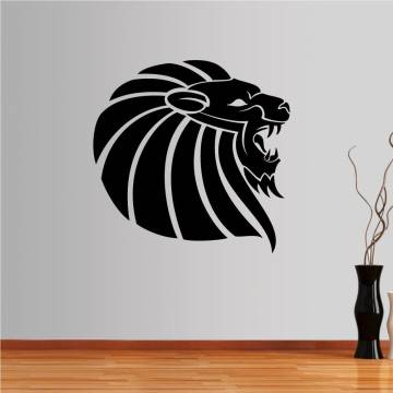 Wall stickers Lion (tribal lines)
