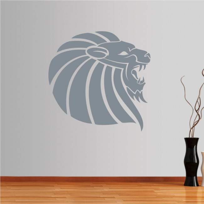 Wall stickers Lion (tribal lines)