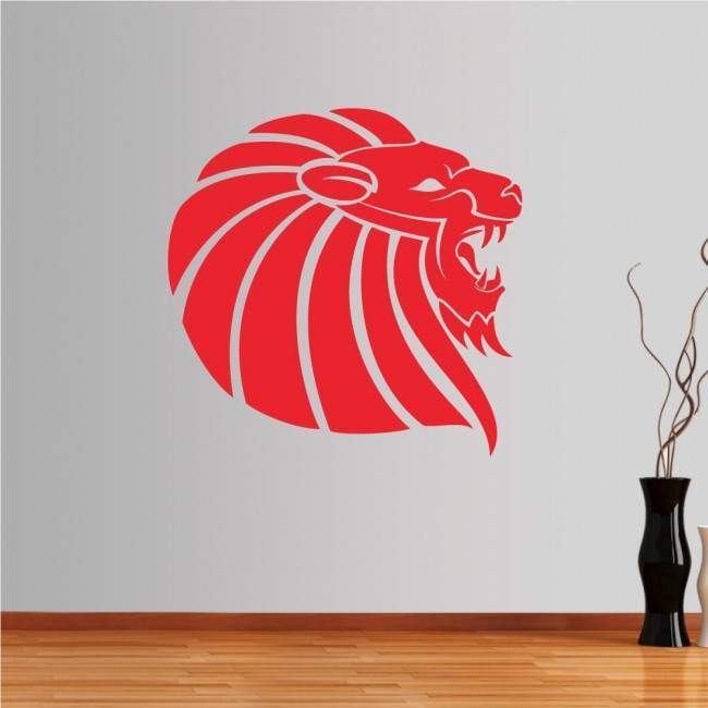 Wall stickers Lion (tribal lines)