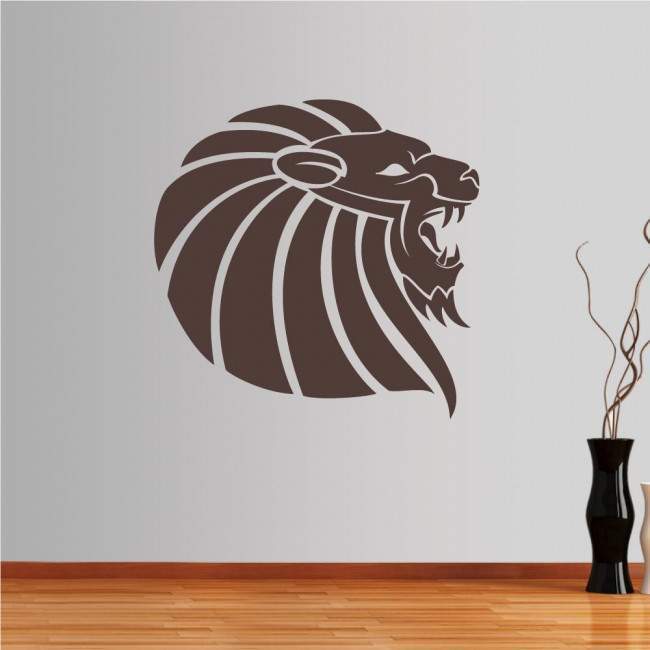 Wall stickers Lion (tribal lines)