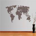 Wall stickers world map, The world in dots