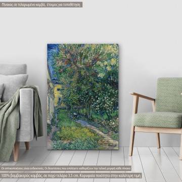 Πίνακας ζωγραφικής  The garden of Saint-Paul hospital, van Gogh V, αντίγραφο σε καμβά
