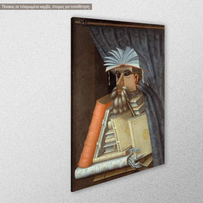 Canvas print  The librarian, Arcimboldo G, side