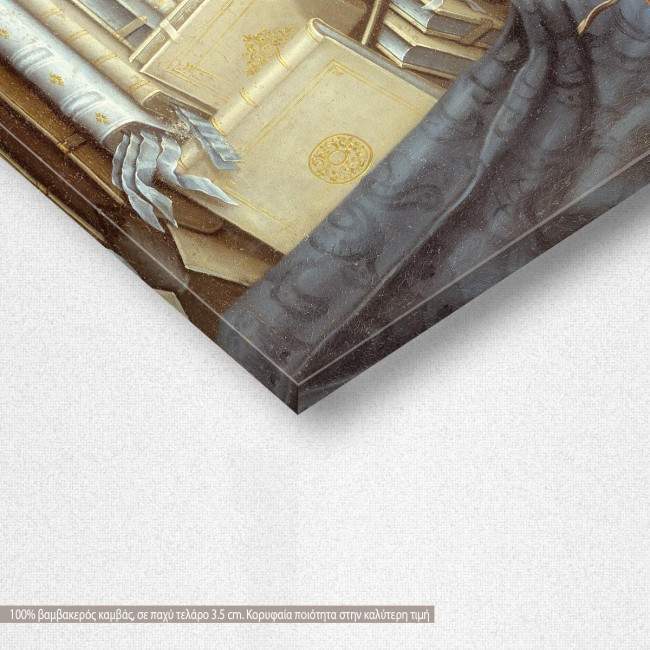 Canvas print  The librarian, Arcimboldo G, detail