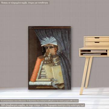 Πίνακας ζωγραφικής  The librarian, Arcimboldo G, αντίγραφο σε καμβά