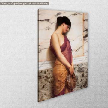 Πίνακας ζωγραφικής  The tambourine girl Godward W αντίγραφο σε καμβά Όψη 1 2