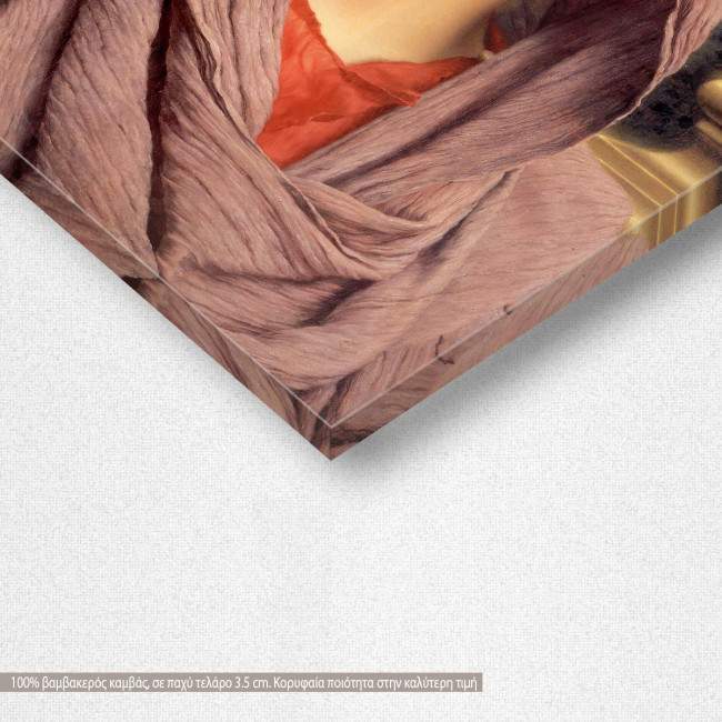 Πίνακας ζωγραφικής  Lycinna, Godward W, αντίγραφο σε καμβά, λεπτομέρεια