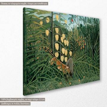 Canvas print  In a tropical forest, Rousseau 2