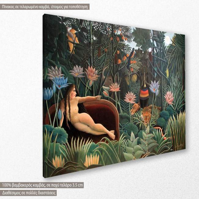 Canvas print  The dream, Rousseau, side