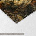 Canvas print  Mountainous river landscape with mining works, Lucas van Valckenborch, detail