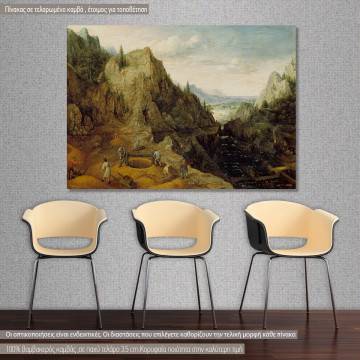 Canvas print  Paisaje con ferrerías, Lucas van Valckenborch