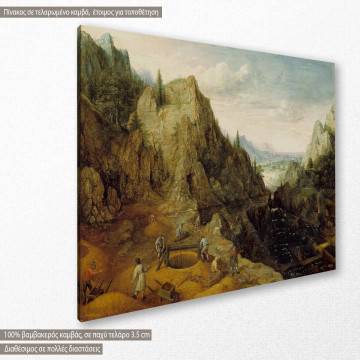 Πίνακας ζωγραφικής  Paisaje con ferrerías, Lucas van Valckenborch, αντίγραφο σε καμβά 2