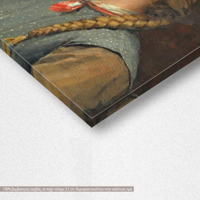 Canvas print  Portrait of a girl, Anker A. S, detail