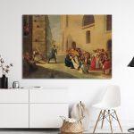 Canvas print The murder of Kapodistria, Tsokos
