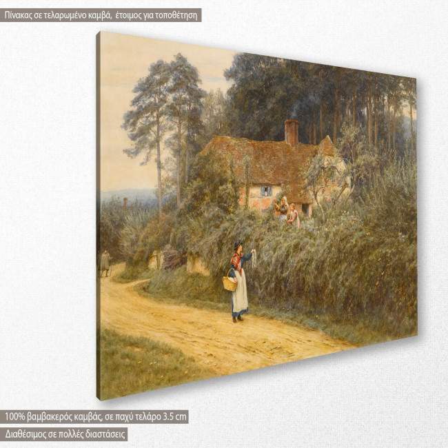 Canvas print  The basket, Allingham H, side