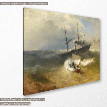 Canvas print  The fighting Temeraire, Achenbach A 2