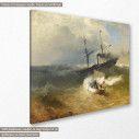 Canvas print  The fighting Temeraire, Achenbach A, side