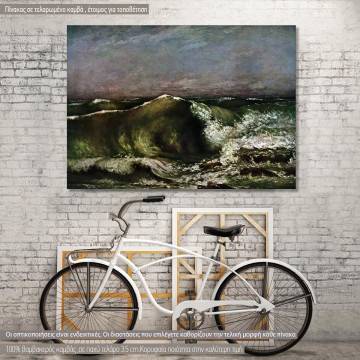 Canvas print  The wave, Courbet G