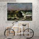 Canvas print  The wave, Courbet G