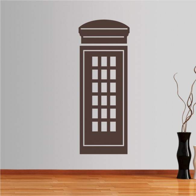 Wall stickers English phone booth