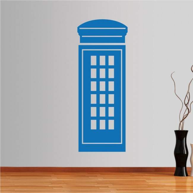 Wall stickers English phone booth