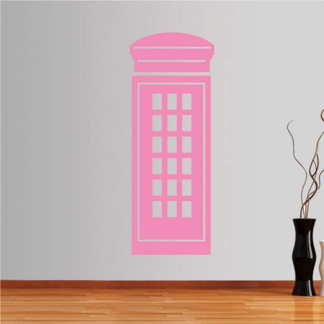Wall stickers English phone booth