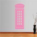 Wall stickers English phone booth