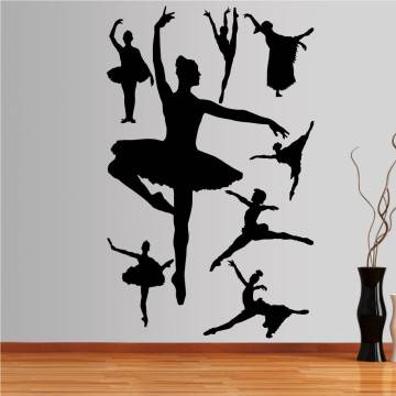 Wall stickers Ballet figure 3 
