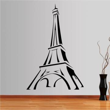 Wall stickers The Eiffel Tower in simple lines