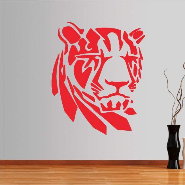 Wall stickers Tiger  (tribal lines)