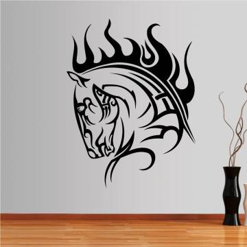 Wall stickers Horse (tribal lines)