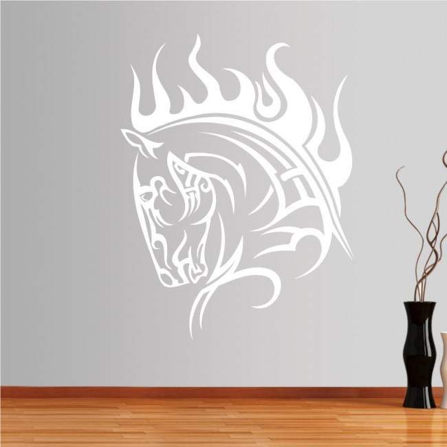 Wall stickers Horse (tribal lines)