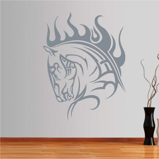 Wall stickers Horse (tribal lines)