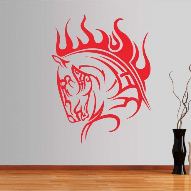 Wall stickers Horse (tribal lines)