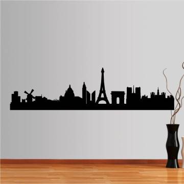 Wall stickers Paris, Outline of important buildings