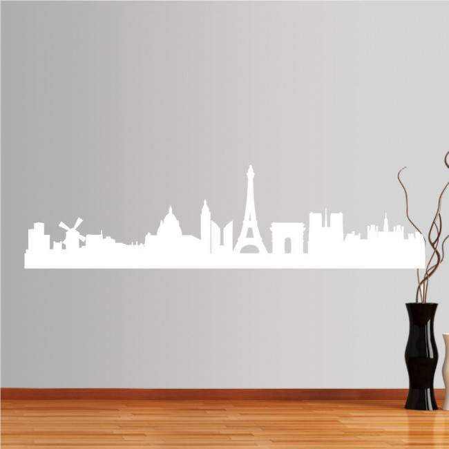 Wall stickers Paris, Outline of important buildings