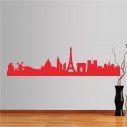 Wall stickers Paris, Outline of important buildings