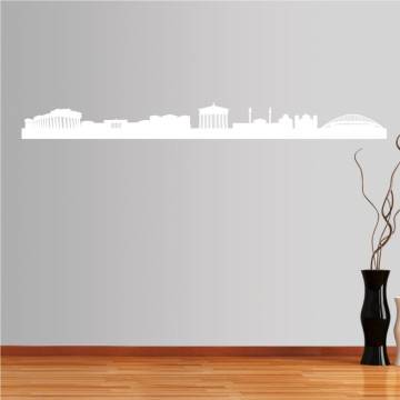 Wall stickers Athens,  Outline of important buildings 2