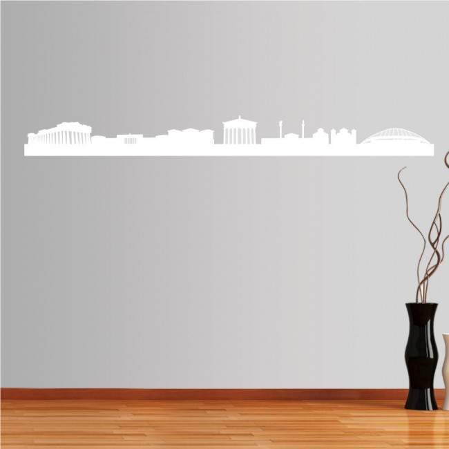 Wall stickers Athens,  Outline of important buildings